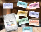 Gratitude Jar: 60 Printable Daily Affirmation Cards for Self-Care (Digital Download)