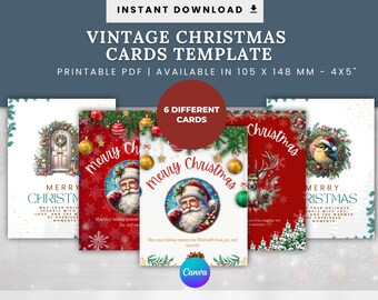 Decorably Lot De 24 Cartes De Noël Assorties Avec Enveloppes Et Autocollants – 24 Designs Uniques Imprimés à L'intérieur Des Cartes De Vacances, 10,2