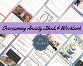 Anxiety Relief Workbook + eBook, Coping Strategies, Mental Health Journal (Digital)