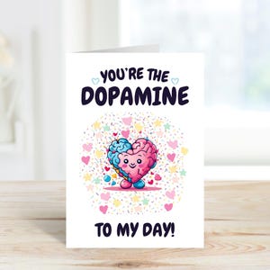 Biglietto d'amore ADHD stampabile / Divertente biglietto di auguri per San Valentino, anniversario / Biglietto di sensibilizzazione sulla neurodiversità / Stampabile per San Valentino