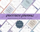 Printable Gratitude Journal: Floral Wellness & Affirmation Guide (PDF)