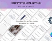Goal Setting Planner Template, Customizable Milestone Tracker (A4, Digital Download)