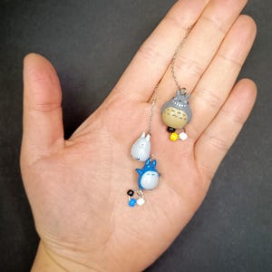 トトロのイヤリング：3Dプリント＆手描きのジブリジュエリー