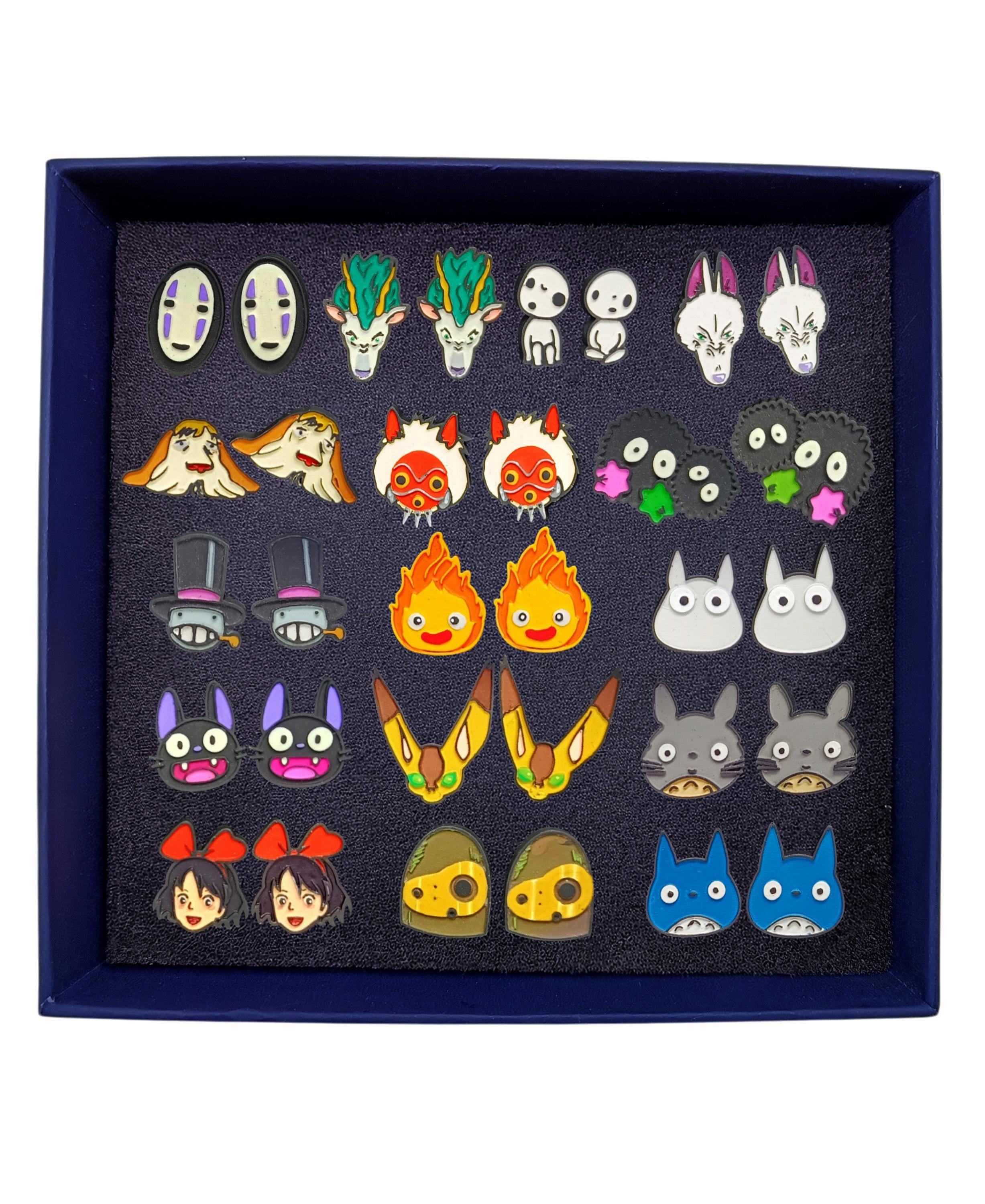 Anime Earrings, Custom Anime Jewelry, 3D Printed and Hand-Painted, Cute Geeky Gift for Her