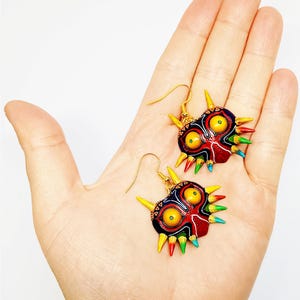 Hand-Painted Retro Game Earrings: 3D Printed Geeky Jewelry