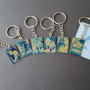 Engraved Studio Ghibli Keychain: Anime Fan Gift
