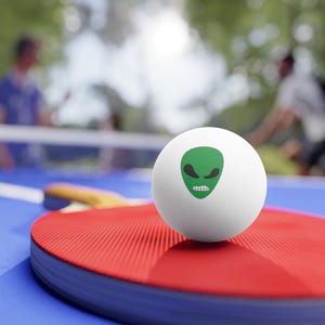Juego de pelotas de ping pong con temática extraterrestre, divertidas pelotas de tenis de mesa para fiestas, accesorio deportivo extraterrestre, regalo único para gamers, decoración de Halloween
