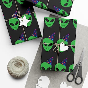 Birthday Alien Wrapping paper