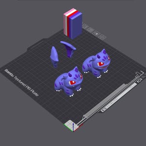 Bulbasaur Variation Pack - Precolored 3MF/STL File for FDM printers - SLA compatible