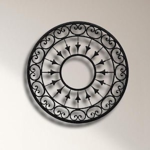 Metal Mandala Wall Art, Bohemian Home Decor,  Metal Wall Decor, Sunflower Metal Wall Art, Mandala Headboard Decor, Bedroom Wall Decor,