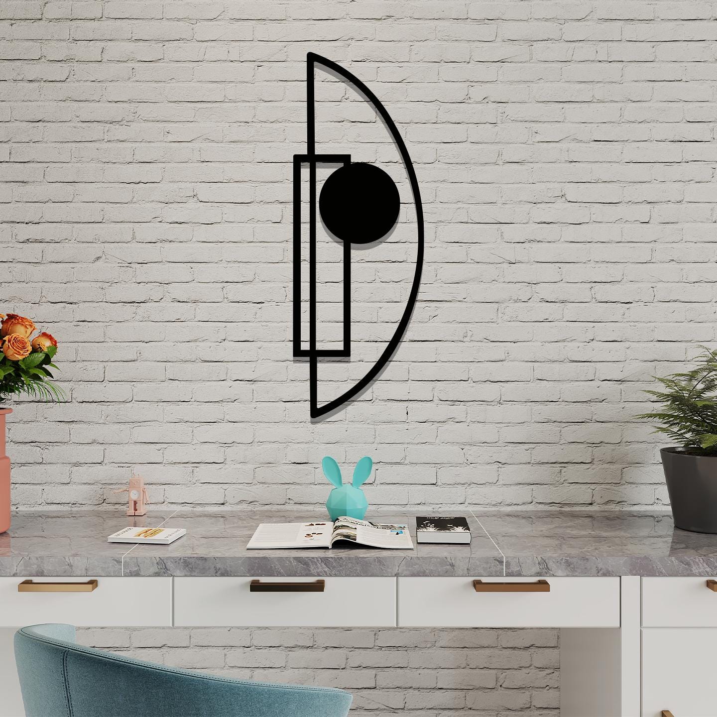 Modern Metal Wall Art: Abstract Circular Sculpture - Etsy
