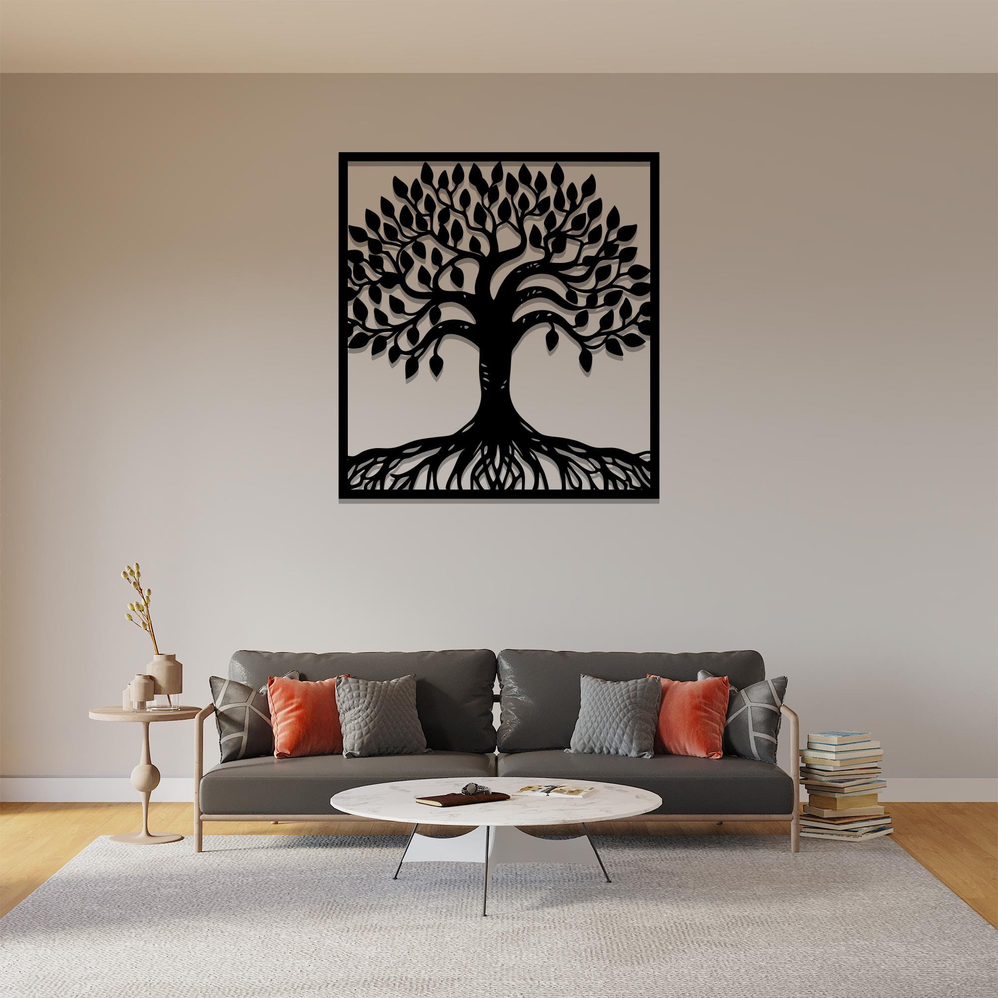 Metal Tree of Life Wall Art: Modern Farmhouse Decor - Etsy