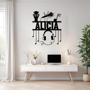 Custom Orchestra Metal Wall Art: Personalized Music Room Decor