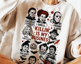 Personajes de terror de Halloween (Personajes de terror), Película de terror (Personajes de terror), Halloween (Personajes de terror) Sublimación de terror de Halloween, Película de miedo (Personajes de terror)
