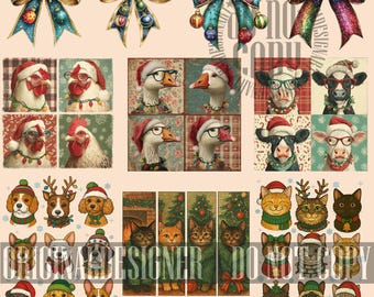50 Pieces Christmas Bundle Sublimation Png, XMAS PNG, Christmas T-shirt Designs, Transparent PNG, Sublimation Designs, Digital Download