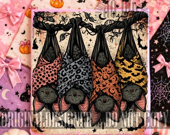 Spooky Season Bats Halloween PNG, Bats Png, Popular Halloween Shirt Design (Digital Download), Retro Halloween Png, Girly Funny Halloween