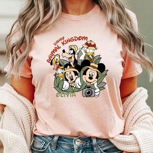 Custom Disney Animal Kingdom Shirts, Family Matching Disney Safari Shirt, Disney Animal Kingdom Trip Shirts, Personalized Animal Kingdom Tee