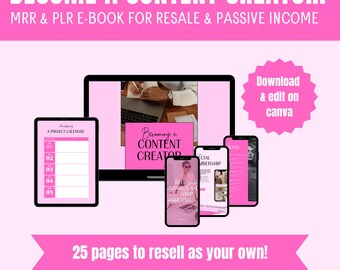 Diventa un creatore di contenuti PLR E-Book - Reddito passivo