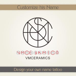 Custom Name Logo for Tattoo, Personalized Logo Tattoo, Mother&#39;s Day Gift, Personalized Tattoo, Letter Logo,Familiy Specific Name Logo