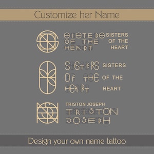 Custom Name Logo for Tattoo, Personalized Logo Tattoo, Mother&#39;s Day Gift, Personalized Tattoo, Letter Logo,Familiy Specific Name Logo