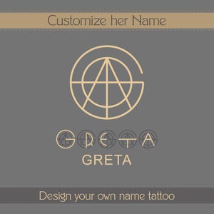 Custom Name Logo Tattoo Design: Personalized Ink Art