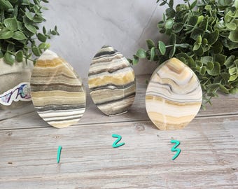 Zebra Calcite Teardrop / Flame