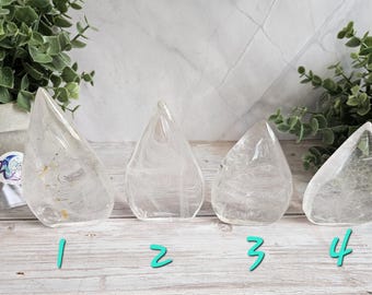Clear Quartz Crystal Teardrop - Master Healer Stone