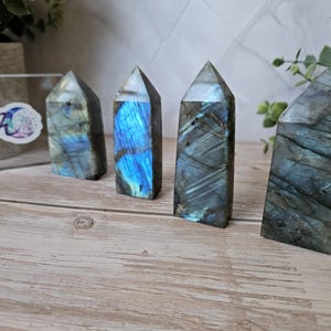 Labradorite Tower- Blue Flash