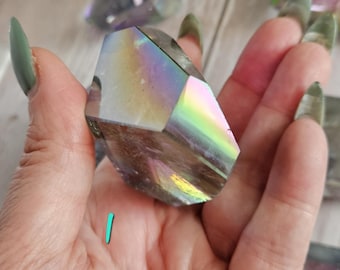 Aura Tanzine Quartz Crystal Freeform