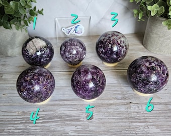 Purple Mica Sphere (Lepidolite)