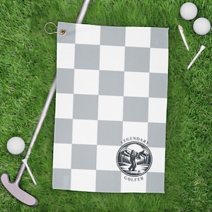 Bigfoot Golf Towel Legendary Golfer Sasquatch Golf Accessory Funny Golf Gift for Men Dad or Golf Buddies Golf Essentials Tournament Gift