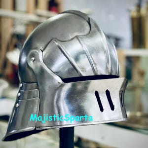 15th Century German Sallet Helmet: Medieval Knight Crusader Armor