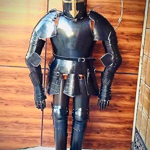 Handmade Medieval Knight Full Suit of Armor: Combat-Ready Templar Crusader