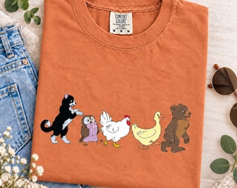 Little Bear Comfort Colors Shirt, Cute Kids Shirt, Animal Lover Shirt, Kids Daughter Gift, Mom and Son Matching Shirt Animated TV Show Shirt