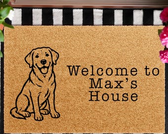 Custom Dog Photo Doormat, Personalized Dog Doormat, Dog Mom Gift, Housewarming Gift, Front Door Decor, Custom Text Welcome Mat, Cat Doormat