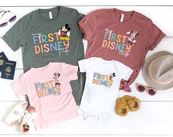 My First Disney Trip T-Shirts, First Disney Trip Kids Shirts, First Disneyland Trip Shirts, Disney Family Trip, Disney Family Trip Matching