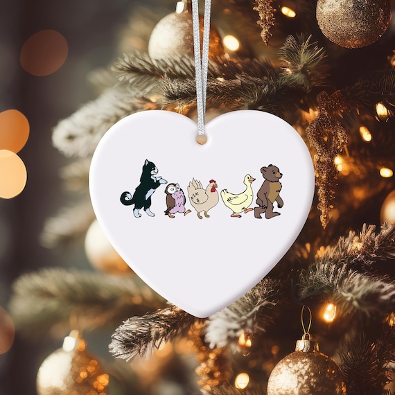 Little Bear Ornament, Cute Kids Keepsake, Animal Lover Ornament, Kids Daughter Gift, First Christmas Gift, Animated TV Show Decoration