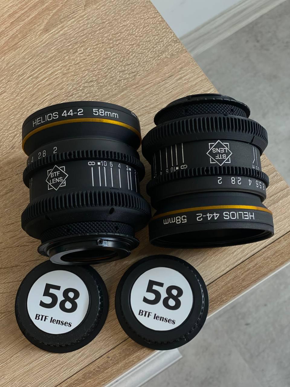 Helios 44-2 58mm アナモルフィックシネレンズ、アンバーボケ、EF