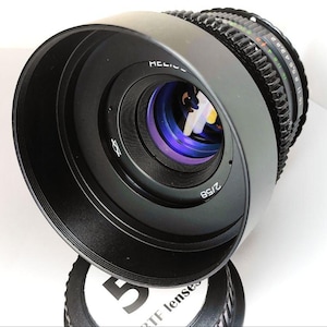 Canon EF BTF Lens Helios 44 58mm  ANAMORPHIC Purple  Cinemod lens ef mount