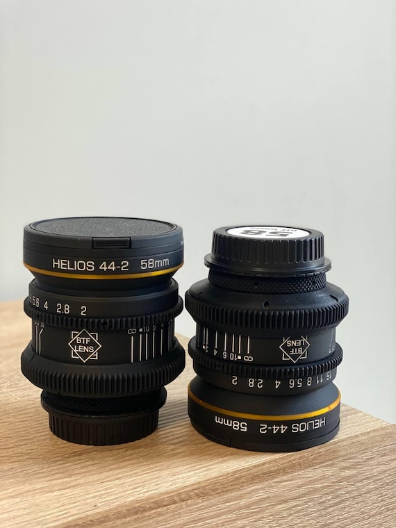Helios 44-2 58mm アナモルフィックシネレンズ、アンバーボケ、EF