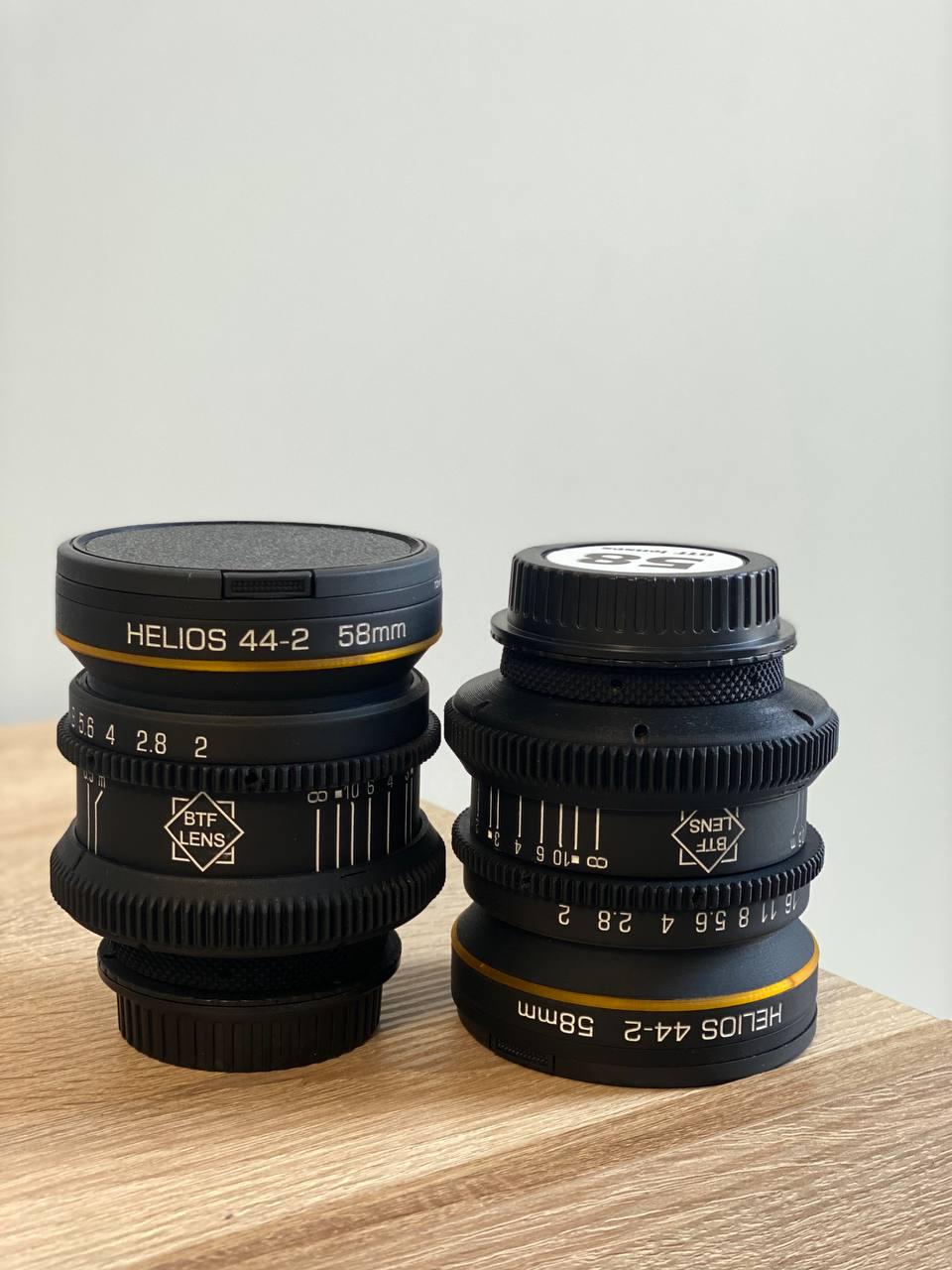 Helios 44-2 58mm アナモルフィックシネレンズ、アンバーボケ、EF