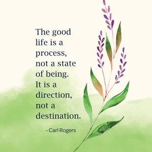 Carl Rogers Wall Art - Counseling Room Digital Print - Motivational Psychology Poster for Clinics. Instant download.