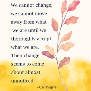 Carl Rogers Quote Poster - Modern Therapy Office Art - Digital Download for Counselors & Psychologists