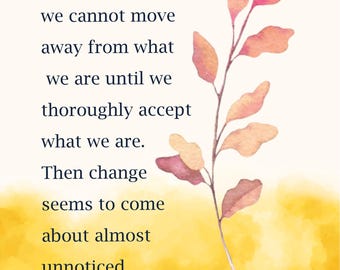 Carl Rogers Quote Poster - Modern Therapy Office Art - Digital Download for Counselors & Psychologists