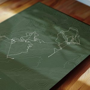 Chamonix | French Alps | Ski Trail Map Art, Mont Blanc Valley Art, Alpine Chalet Wall Art