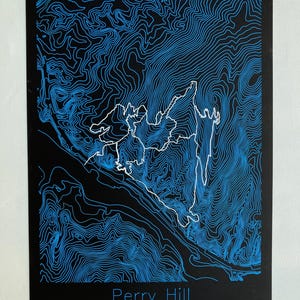 Individuelle Mountainbike Map - minimalistischer Mountainbike Kunstdruck, Mountainbike Wanddeko, Geschenk für Radsportler