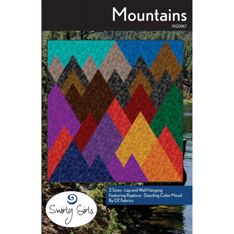 Mountains Quilt Pattern SWG067 by Swirly Girls image 1