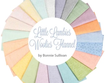 Little Lambies Baby Nursery FLANNEL Fabric Fat Quarters