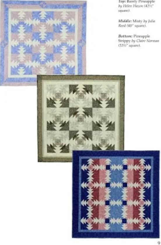 Pineapple Plus Quilt Pattern Book by Karin Hellaby - Quilters Haven ...