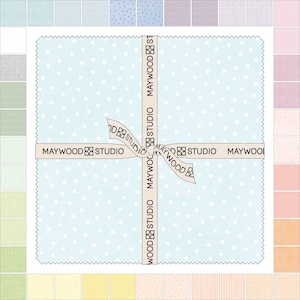 Woolies FLANNEL Little Lambies Fabric Layer Cake - Baby Pastels - 42 Pieces - 10” x 10” Quilt Squares - Cotton by Maywood Studio